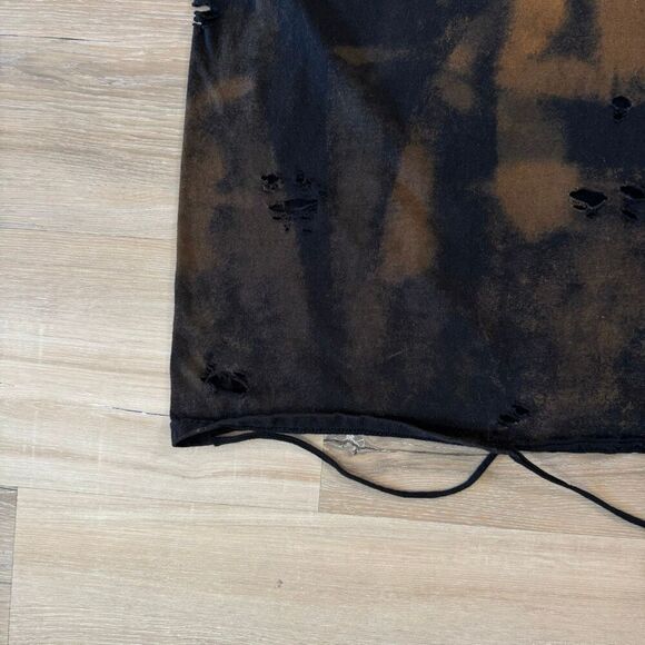 Vintage Bleach Kanye West The Life Of Pablo Quote Black Distressed Shirt Size XL - Picture 10 of 12